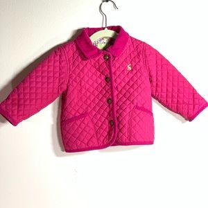 Joules Pink Quilted Coat Toddler
